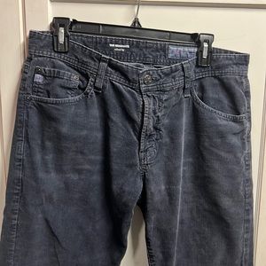 Mens AG navy corduroy jeans 32R